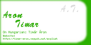 aron timar business card